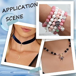 60 шт. 3-х цветные тибетские трубчатые дужки FIND-YW0007-58