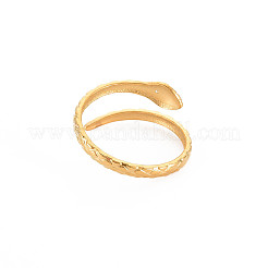 Ионное покрытие(ip) 304 нержавеющая сталь змея открытое кольцо-манжета для женщин&nbsp;LS-RJEW-S405-179G