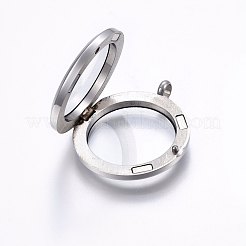 Магнитные плавающие подвески-медальоны из нержавеющей стали 304 STAS-O103-35P