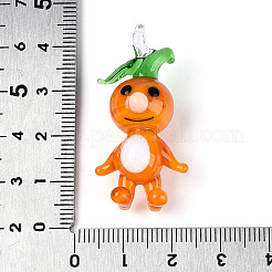 Ciondoli a forma di ravanello in cartone animato lavorati a lume fatti a mano&nbsp;LAMP-T025-10D