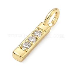 Pendentifs en laiton zircon cubique transparent&nbsp;KK-I476-01G-I