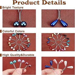 4 карточка 2 стиль стальные U-образные зажимы набор AJEW-CA0001-66