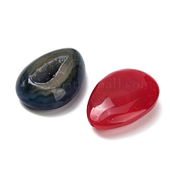 Tropfenförmiges Ornament aus natürlichem Druse-Geoden-Achat&nbsp;G-F833-V01-01