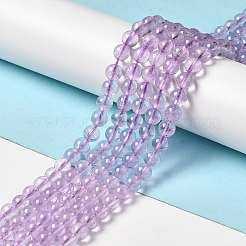 Нити бусин из натурального лавандового аметиста G-E589-01A