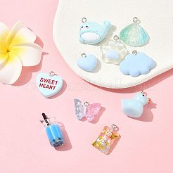 1 пакетик подвесок из смолы&nbsp;RESI-FS0002-22