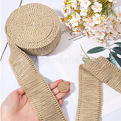 Джутовая лента с кисточками OCOR-WH20006-04A