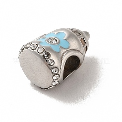 304 нержавеющая сталь эмалированные европейские бусины STAS-G308-24P