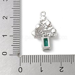 Латунные микро проложить кубического циркония подвески KK-P290-49P