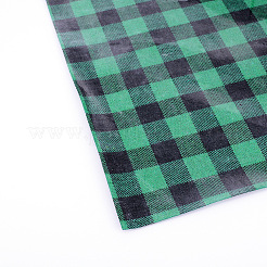 熱伝達ビニールシート  クリスマスバッファローチェック柄  生地のTシャツのDIYアイアン用  グリーン  30x30x0.04cm&nbsp;DIY-WH0167-73C