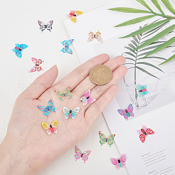 48 шт. подвески из латуни с двухцветной печатью&nbsp;KKC-CA0001-04