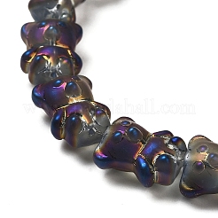 Стеклянные бусины с гальваническим покрытием &nbsp;EGLA-Q127-A02-01F