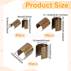 120 шт. 3 вида зажимов для железных зажимов с загибающейся головкой без петли&nbsp;IFIN-PH0002-41