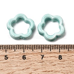 Cornice a forma di fiore con perline di porcellana smaltata&nbsp;PORC-A034-09