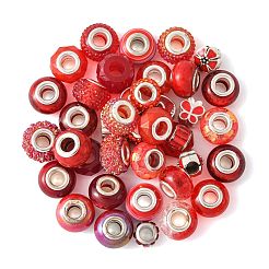 40 шт. 20 вида европейских бусин из смолы и стекла RPDL-FS0001-03