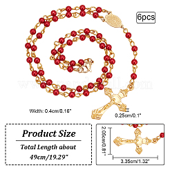 Ожерелье из акриловых четок NJEW-PH01476