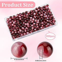 3 прядь кракле окрашенные в духовке имитация нефрита стеклянные бусины нити&nbsp;DGLA-LT0001-01C