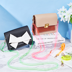 4 шт. 4-х цветные регулируемые прозрачные ремни для сумок из ПВХ FIND-WR0010-02