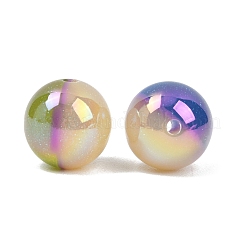 Двухцветные непрозрачные акриловые бусины&nbsp;OACR-B051-02B