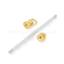 合金バービーズキーホルダージュエリー作成 diy 工芸品  ゴールドカラー  82.5x8mm&nbsp;KEYC-A015-01G