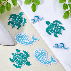 18 шт. 3 стиля полиэстер компьютерная вышивка термоприклеиваемые/пришивные нашивки&nbsp;PATC-DC0001-14