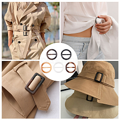 20 шт. пряжки-регуляторы из смолы с тремя скользящими фиксаторами FIND-GF0008-12F