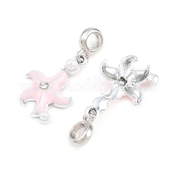 Legierung Emaille europäische baumeln Charms&nbsp;AL-CBAC2D3-01P-03