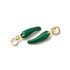 Латунь эмаль подвески&nbsp;KK-K302-24G-01