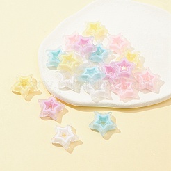 20шт 5 цвета акриловые бусины&nbsp;SACR-FS0001-18