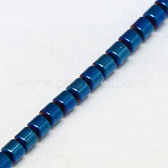 Electroplate non magnetici ematite sintetico fili di perline&nbsp;G-J163-2x2mm-03
