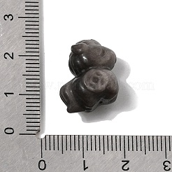 Obsidianperlen mit natürlichem Silberglanz&nbsp;G-L656-A01-01