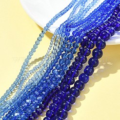 Стеклянные бусины с гальваническим покрытием &nbsp;EGLA-FS0001-42D