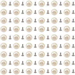 180 pièce de rivets en plastique abs imitation perle&nbsp;KY-CL0001-02C