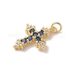 Стойки обшивки латунь микро проложить Циркон подвеску KK-Z047-08G-03-RS
