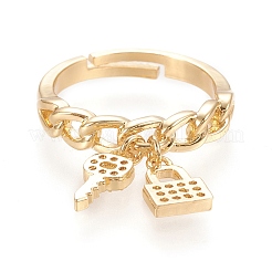 Регулируемое кольцо из латуни с микропаве&nbsp;LS-RJEW-M133-08G