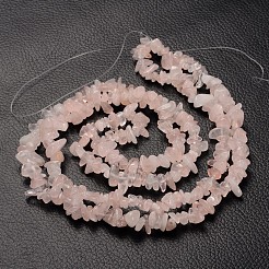 Chip perles en quartz rose naturel&nbsp;LS-F007