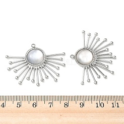 Pendentifs de coquillages d'eau douce naturelle&nbsp;STAS-G397-04P-01