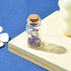 Украшение бутылки желаний прозрачное стекло&nbsp;AJEW-JD00011-03