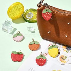 10 шт. 5 подвески из микрофибры и кожи с фруктовой серией&nbsp;FIND-CJ0005-21