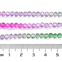 Прозрачные окрашенные стеклянные бусины DGLA-A034-T4mm-A06