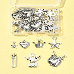 40шт 7 стиля подвески из сплава в тибетском стиле FIND-FS0004-31