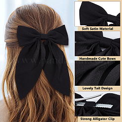 12 шт. 4-х цветные заколки для волос из полиэстера и железа в виде аллигатора&nbsp;PHAR-ME0001-01