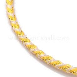 Pulseras trenzadas con cordón de poliéster ajustable&nbsp;BJEW-Z085-01G-13