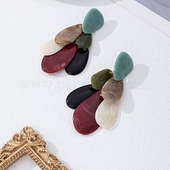 Pendientes colgantes de resina para mujer&nbsp;WGCC9D4-01