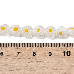 Ручной работы millefiori стеклянные бусины нитки&nbsp;LAMP-G166-15B