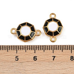 Подвески-коннекторы восьмиугольные из нержавеющей стали 304 с черной и белой эмалью&nbsp;STAS-Z140-11G