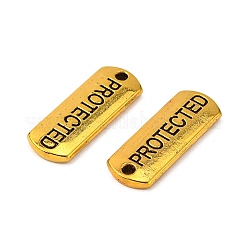 Tibetano rettangolo della lega di stile di parola protetta pendenti&nbsp;LS-TIBEP-Q043-059AG-RS