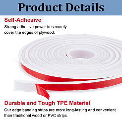 Самоклеящаяся гибкая молдинговая накладка из ТПЭ DIY-WH0578-82A-01