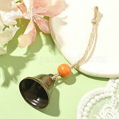 Ornements suspendus en forme de cloche en fer&nbsp;HJEW-JM02417-04