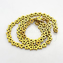 Electroplate non magnetici ematite sintetico fili di perline&nbsp;G-J217C-06