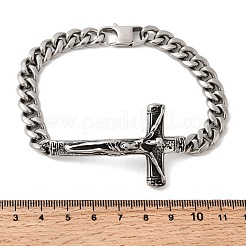 304 нержавеющая сталь кубинские звенья цепи браслеты BJEW-A092-05P